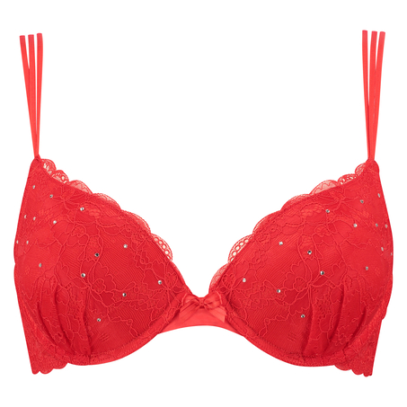 Soutien-gorge à armatures préformé push-up Candy, Rouge