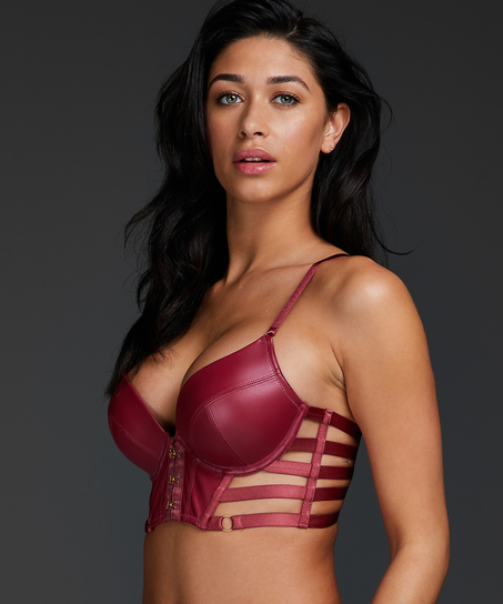 Soutien-gorge rembourré à armatures Vicky, Rouge