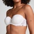 Soutien-gorge à armatures préformé sans bretelles Angie, Blanc