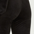 Velour leggings, Noir