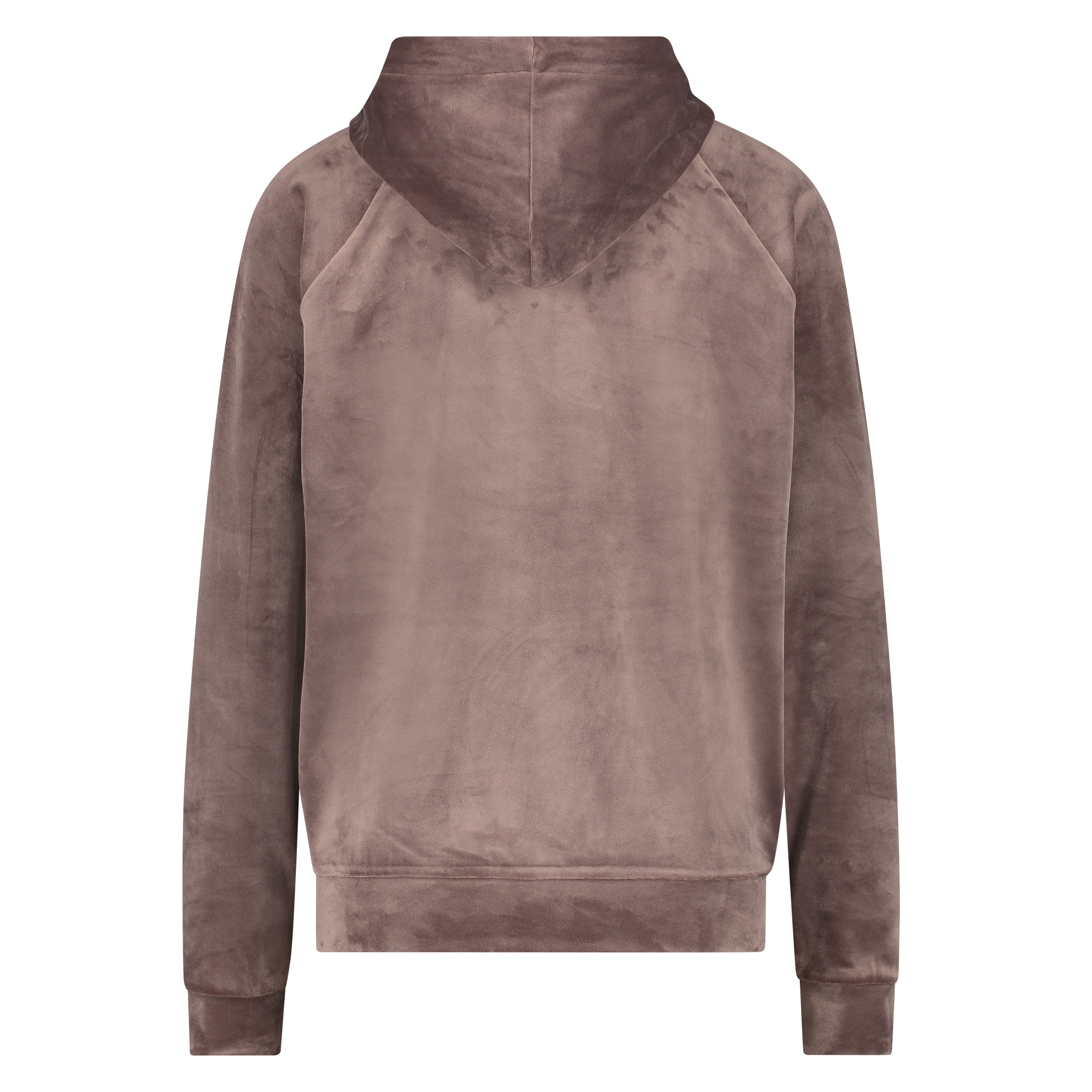 Hoodie en velours, Marron, main