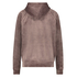 Hoodie en velours, Marron