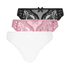 Lot de 3 culottes brésiliennes Belle, Rose