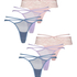 Lot de 6 slips brésiliens, Bleu