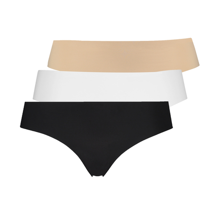 Slip brésilien Invisible coton, Noir