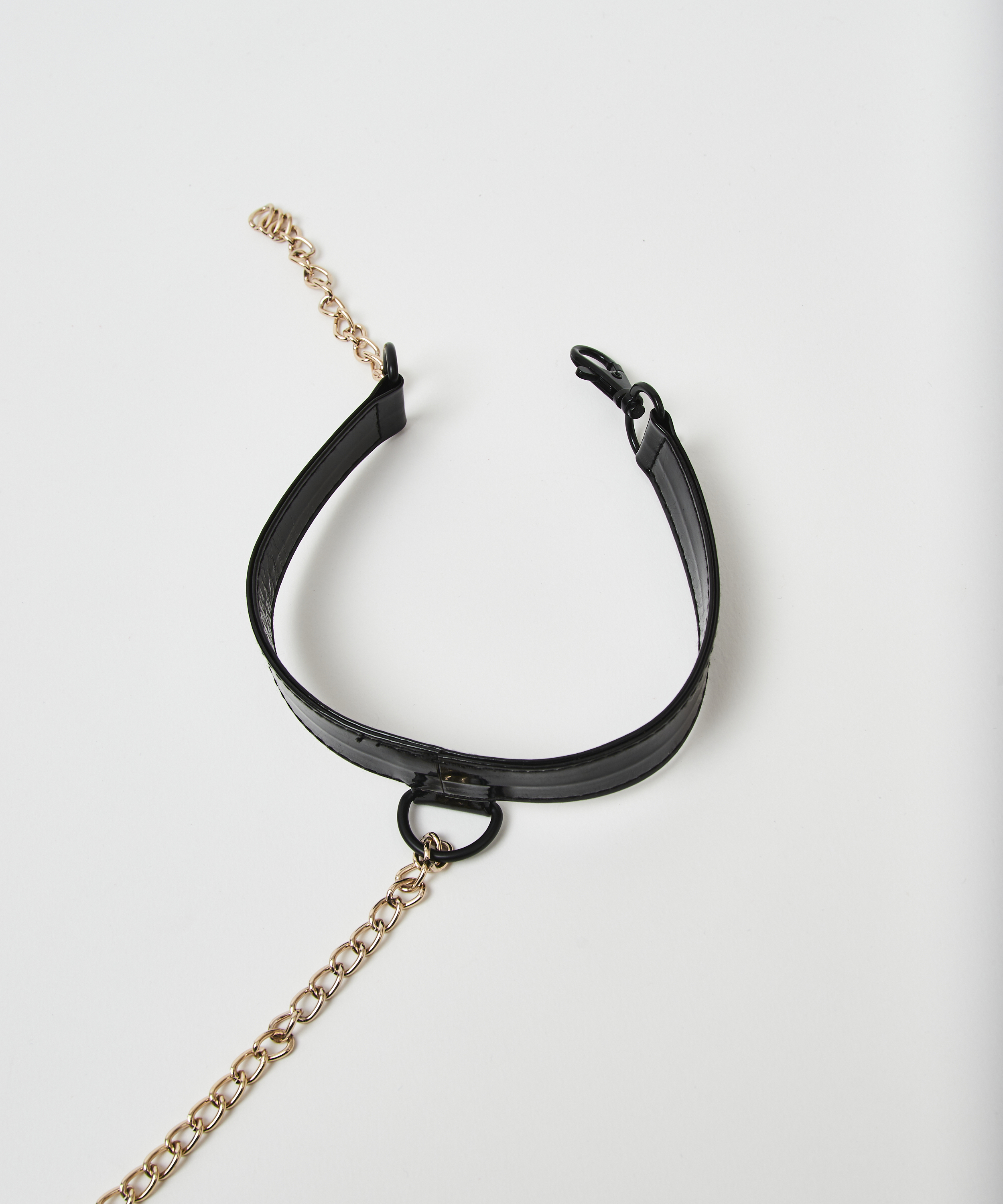 Body harnais avec ras-de-cou Private, Noir, main