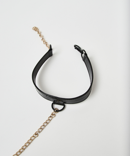 Body harnais avec ras-de-cou Private, Noir