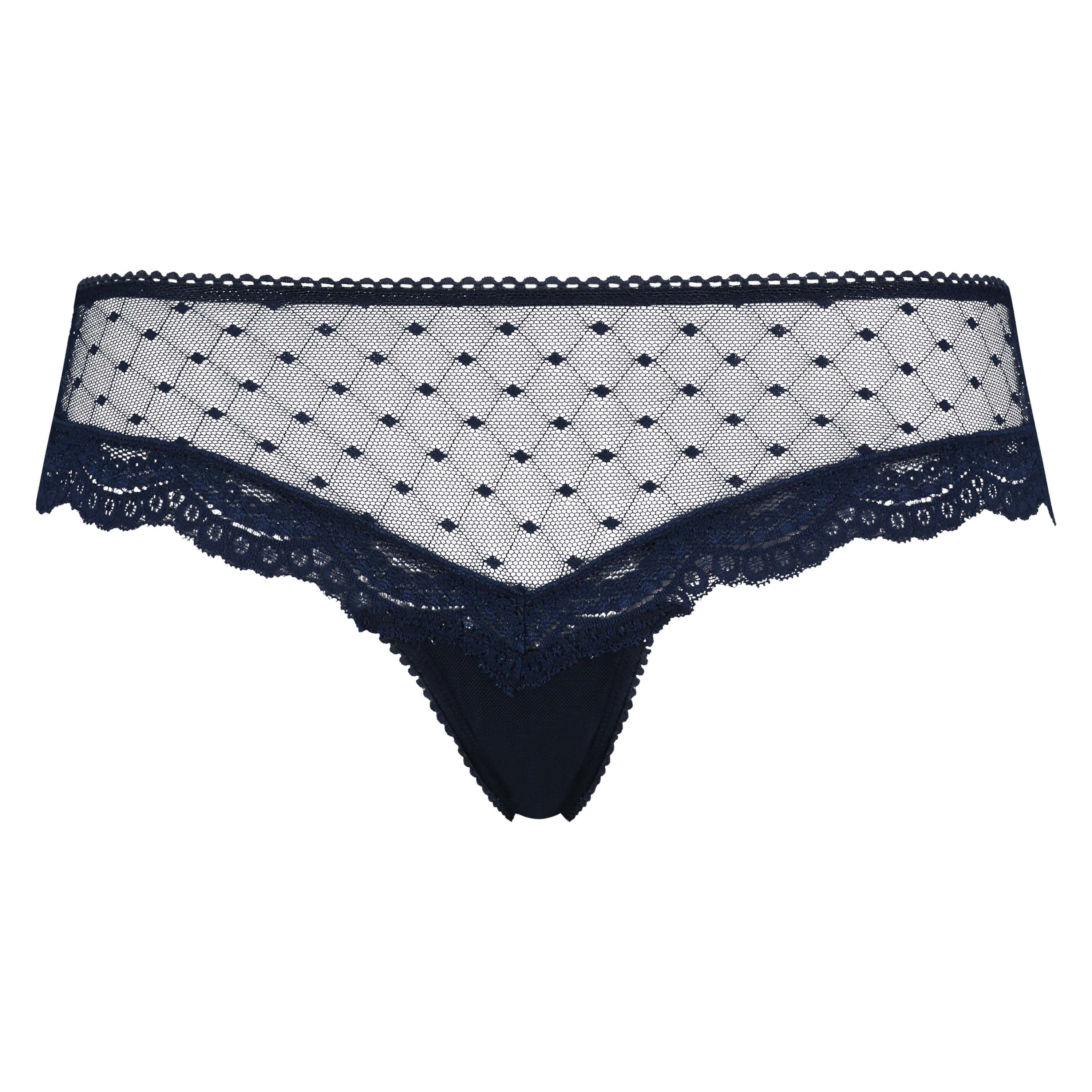 Slip brésilien Carly, Bleu, main