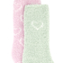 Lot de 2 Paires de Chaussettes Cosy, Rose
