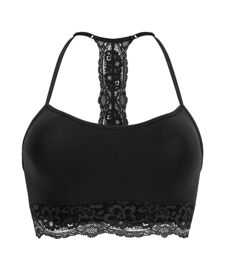 Brassière sans couture Marine, Noir