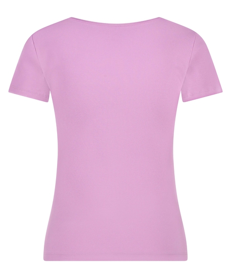 Haut de pyjama Henley, Violet