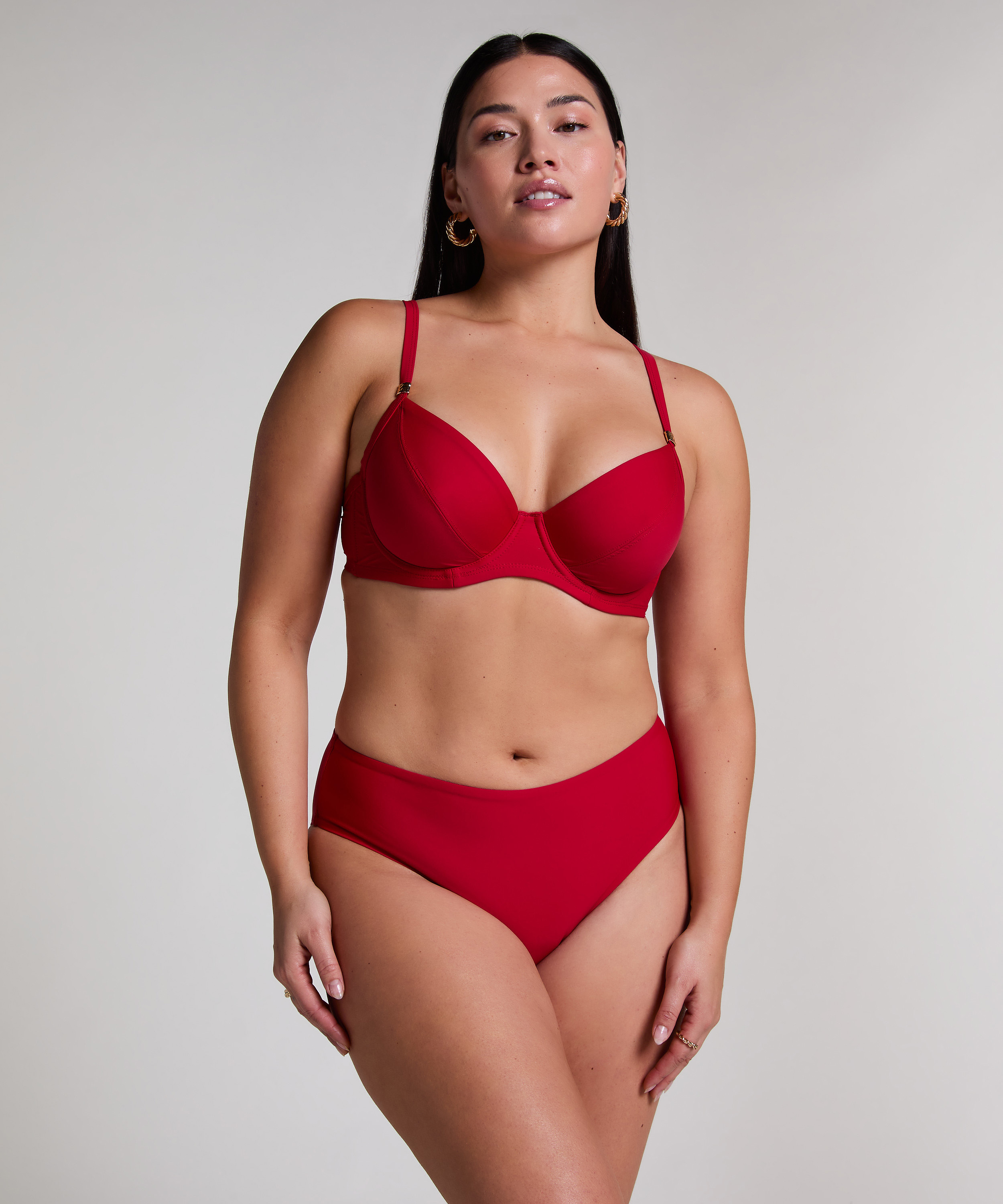 Haut de bikini Luna, Rouge, main