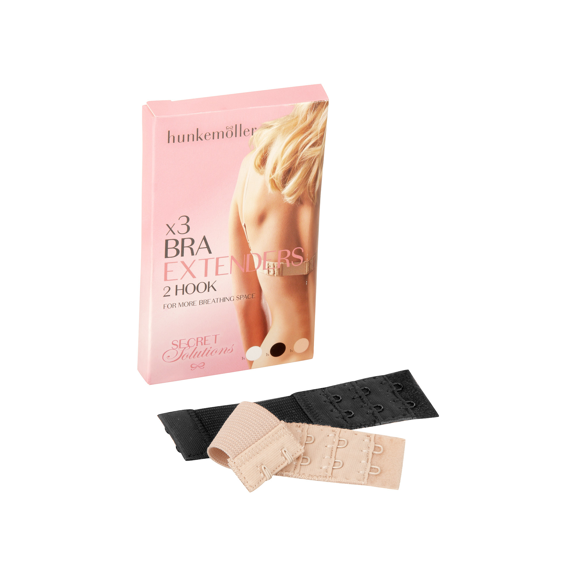 Lot de 3 extensions pour soutien-gorge, Blanc, main