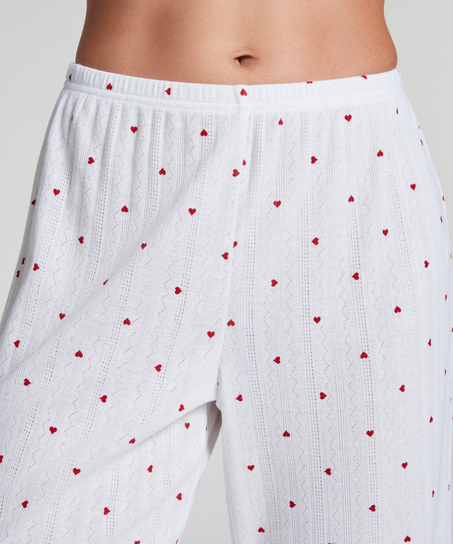 Pantalon de pyjama Pointelle, Blanc