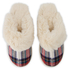 Pantoufles mules Teddy, Blanc