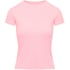 Haut de pyjama manches courtes rib crew neck, Rose