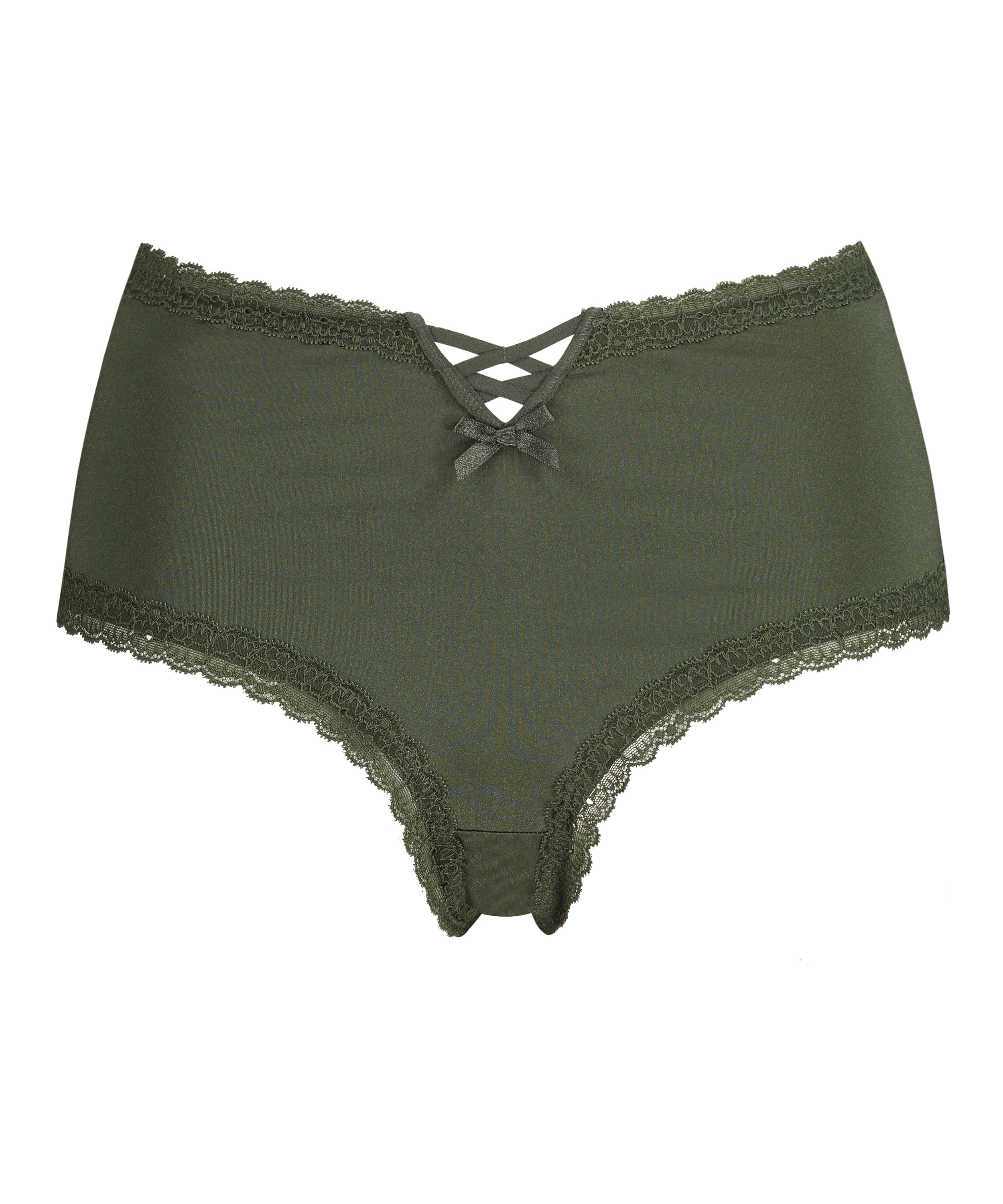 Slip brésilien en forme de V Vixen Curvy, Vert, main