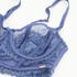 Soutien-gorge à armatures non-préformé longline Daan, Bleu