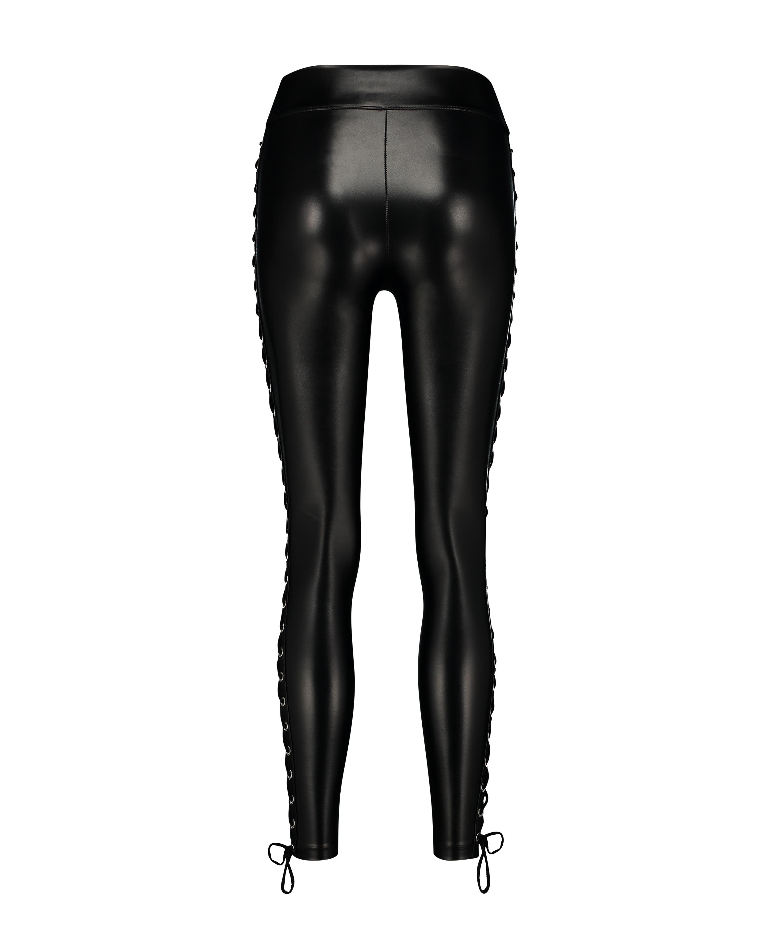 Legging Lace up, Noir, main