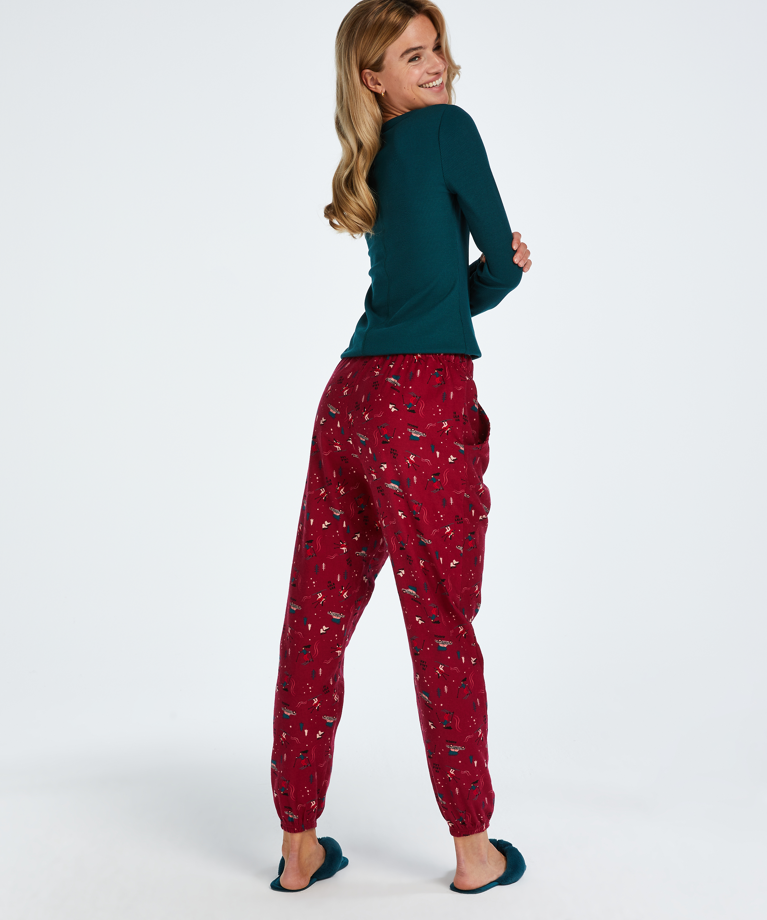 Pantalon de pyjama Twill, Rouge, main