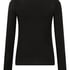 Haut de pyjama à manches longues Jersey, Noir