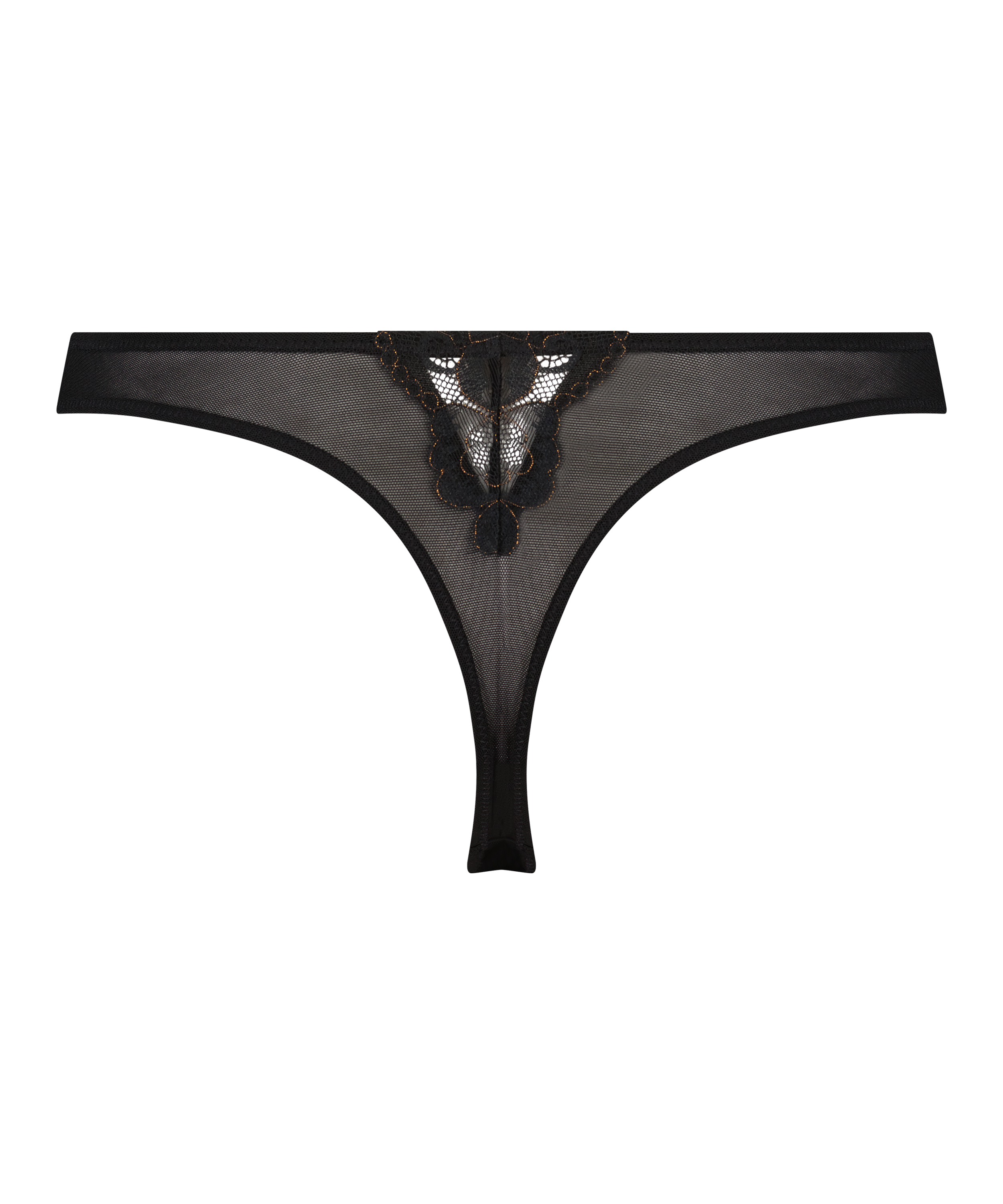 String taille haute Alessa, Noir, main