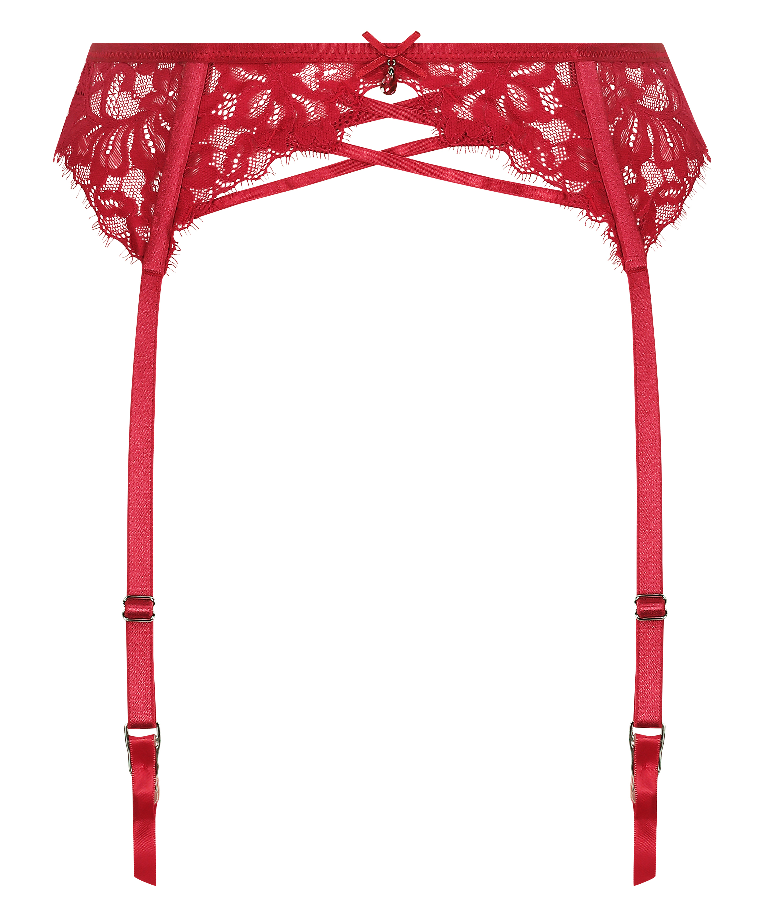 Porte-jarretelles Charlotta, Rouge, main