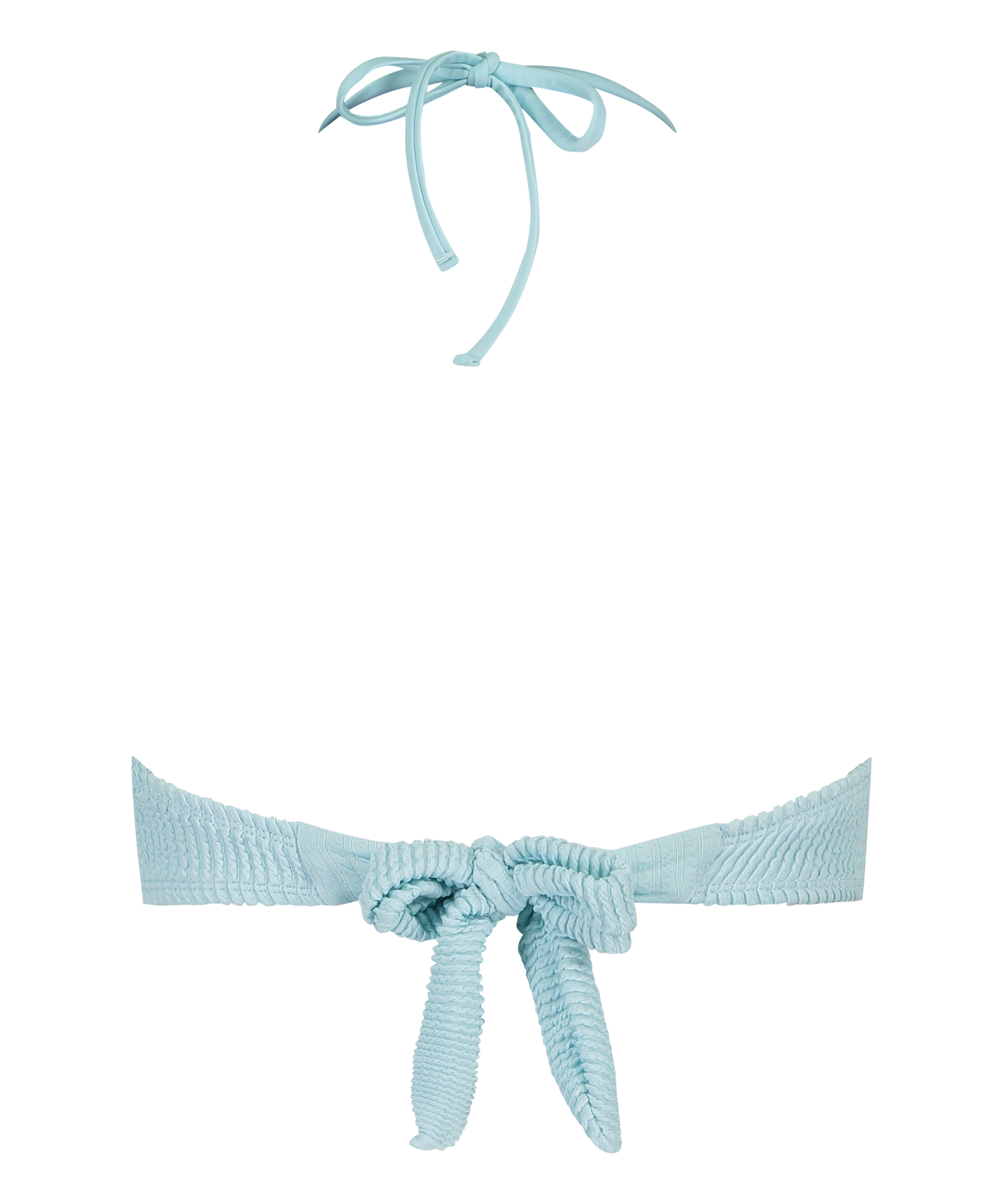 Haut de bikini bandeau Crinkle, Bleu, main