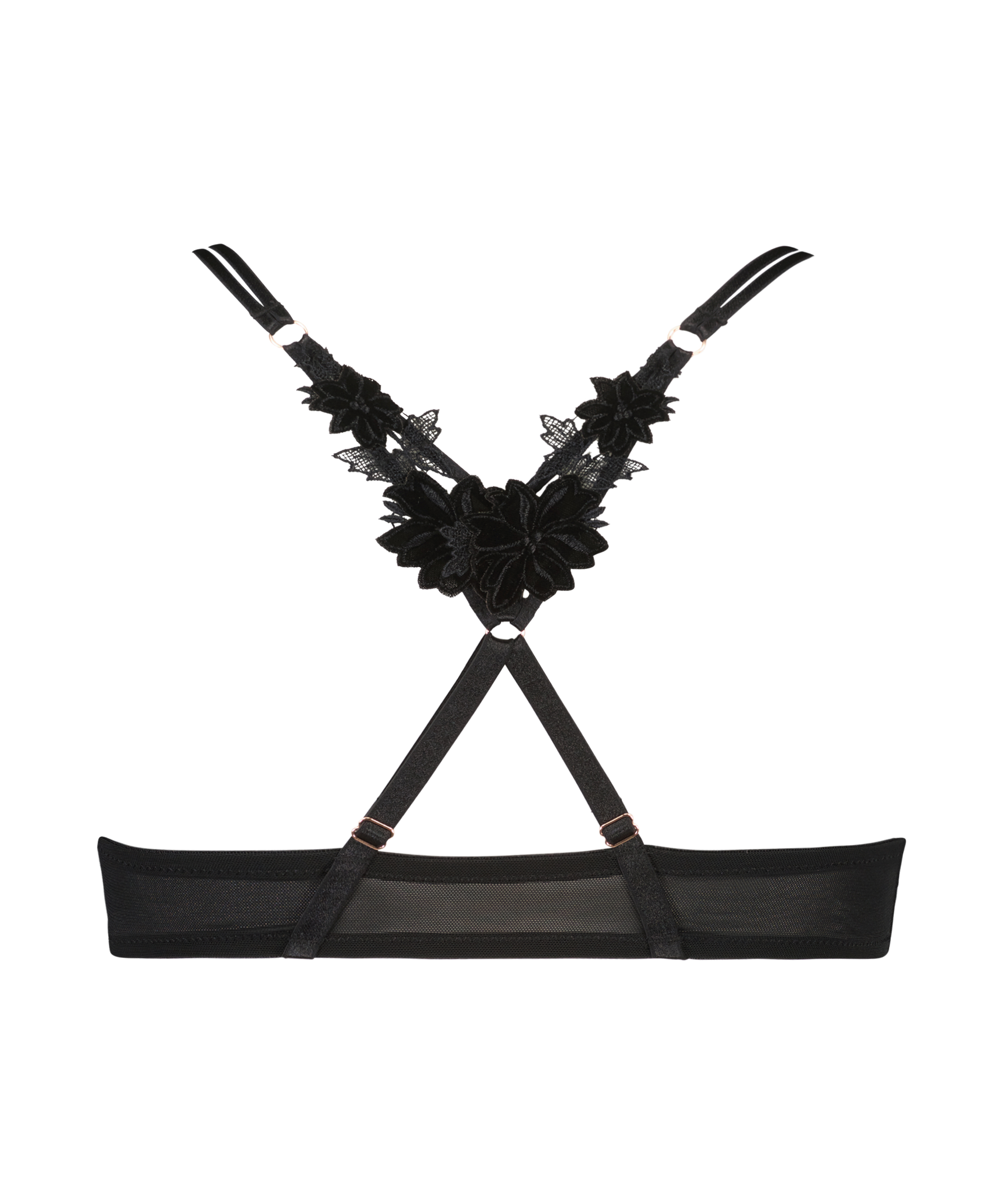 Soutien-gorge à armatures préformé push-up Kelsey Lucy Hale, Noir, main