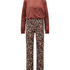 Ensemble de pyjama velours, marron