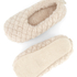 Pantoufles ballerines moelleuses, Beige