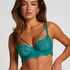 Soutien-gorge à armatures préformé longline Isabella, Vert