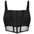 Top corset en maille Love Me, Noir