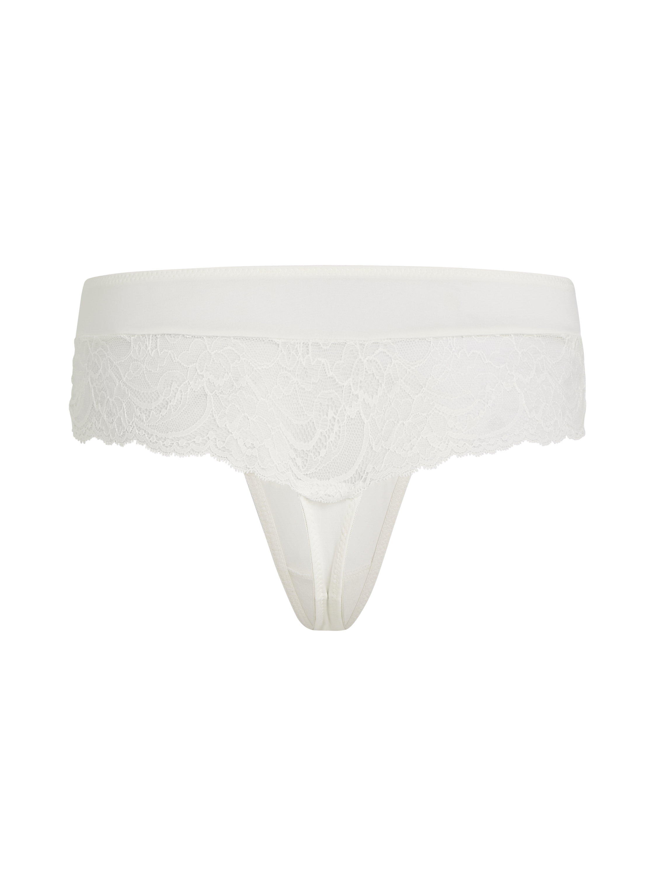 Boxer string Sophie, Blanc, main
