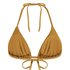 Haut de bikini triangle Boho, Jaune
