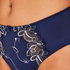 Slip taille haute Diva, Bleu