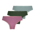 Lot de 3 slips brésilien Classics, Vert