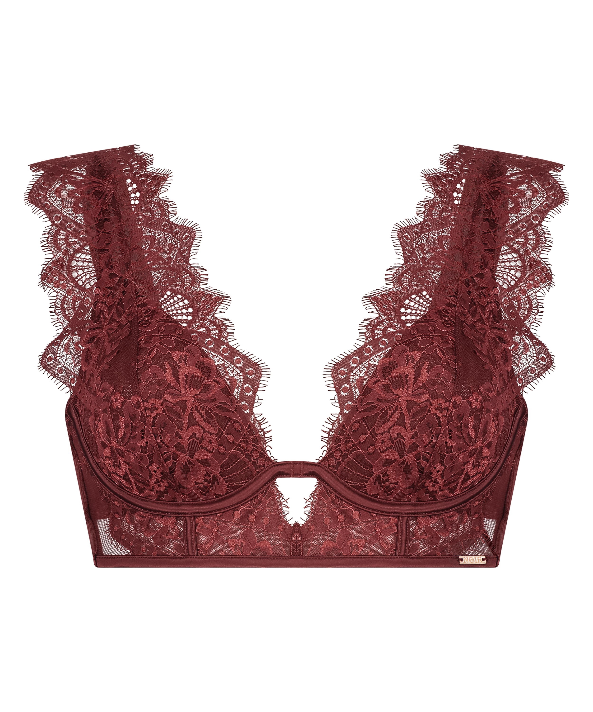 Soutien-gorge bustier non-rembourré à armatures Zoe, Rouge, main
