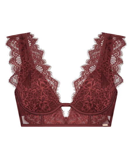 Soutien-gorge bustier non-rembourré à armatures Zoe, Rouge