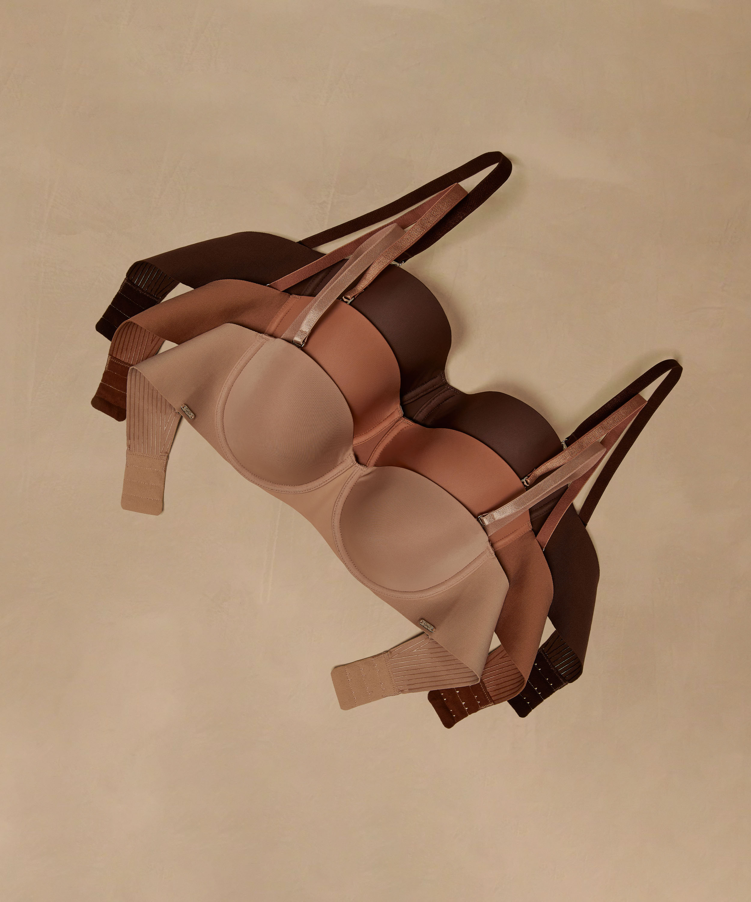 Soutien-gorge à armatures préformé sans bretelles Jane, Beige, main