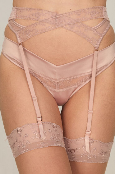 Hunkemöller Porte-jarretelles Brigitte Rose