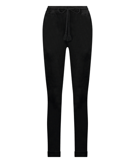Pantalon de jogging Velours long, Noir
