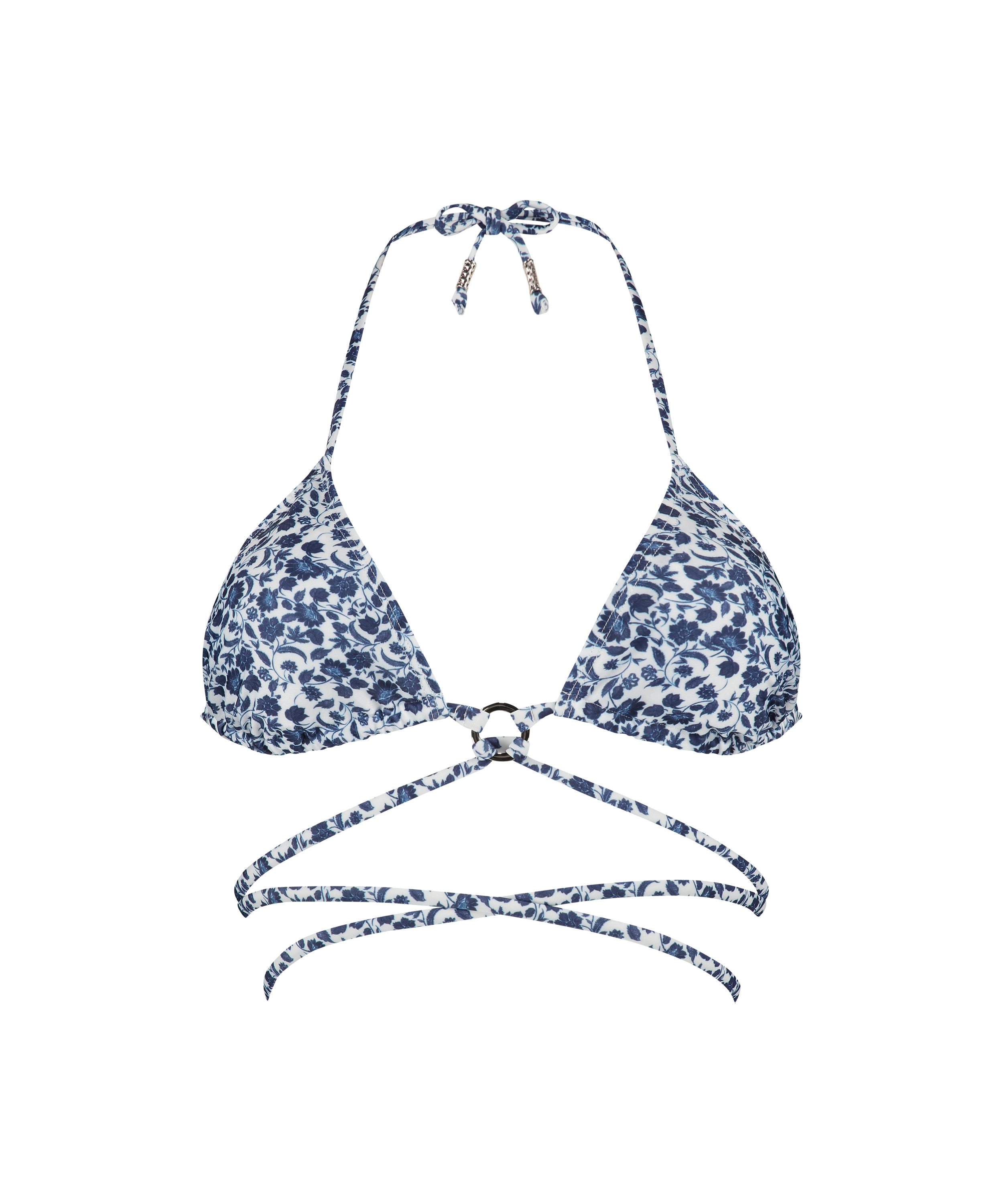 Haut de bikini triangle Morocco, Blanc, main