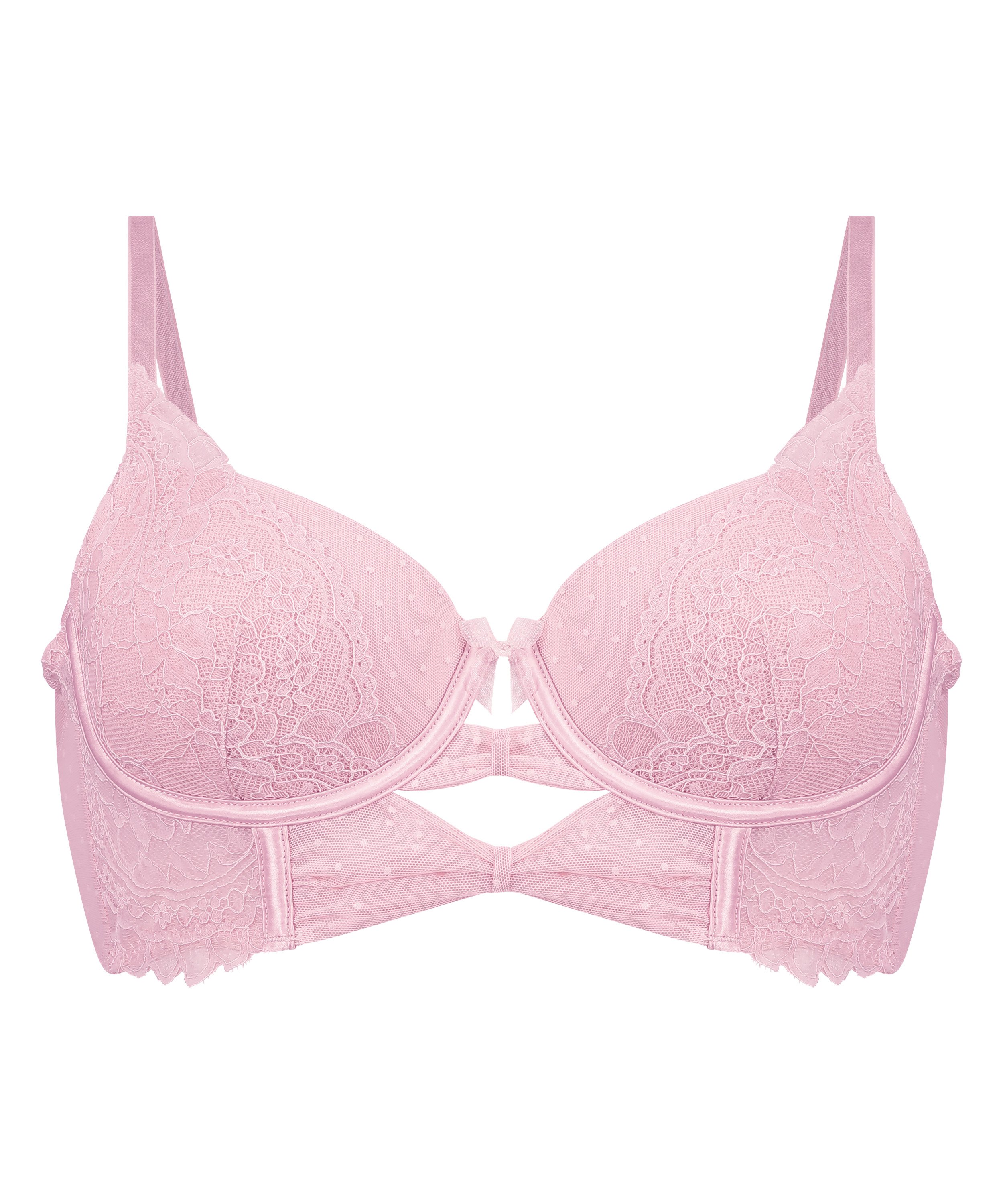 Soutien-gorge à armatures longline préformé Juliette, Rose, main