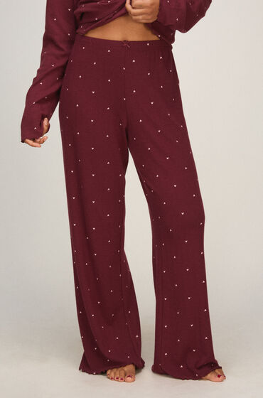Hunkemöller Pantalon de pyjama Loose Pointelle Violet