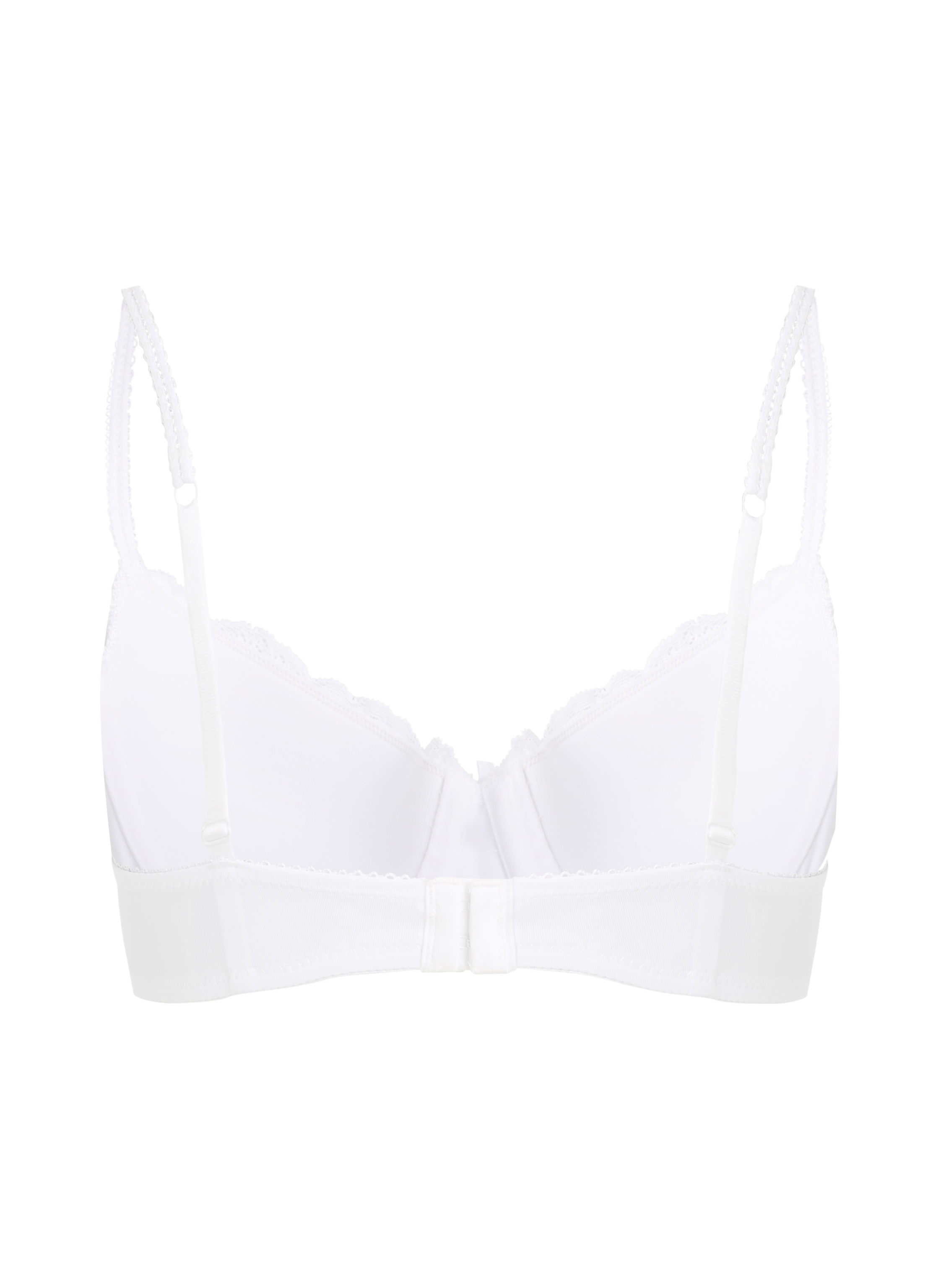 ﻿Soutien-gorge à armatures préformé Secret Lace, Blanc, main