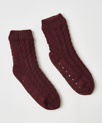 Chaussons Knit, Rouge