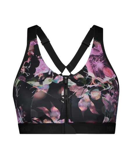 HKMX Soutien-gorge de sport The Pro Maintien niveau 3, Noir