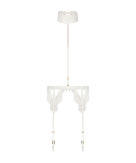 Porte-jarretelles privé Seraphina, Blanc