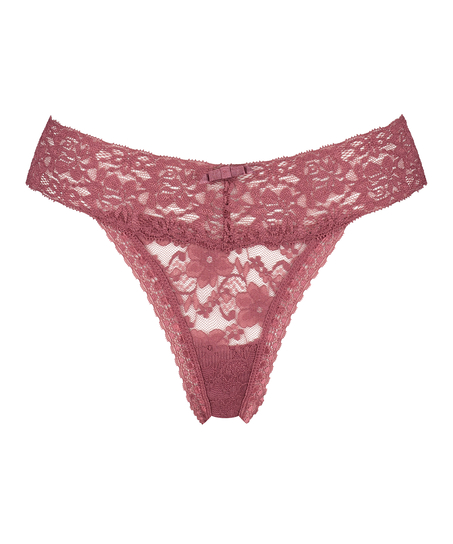 String en V taille extra basse, Rouge